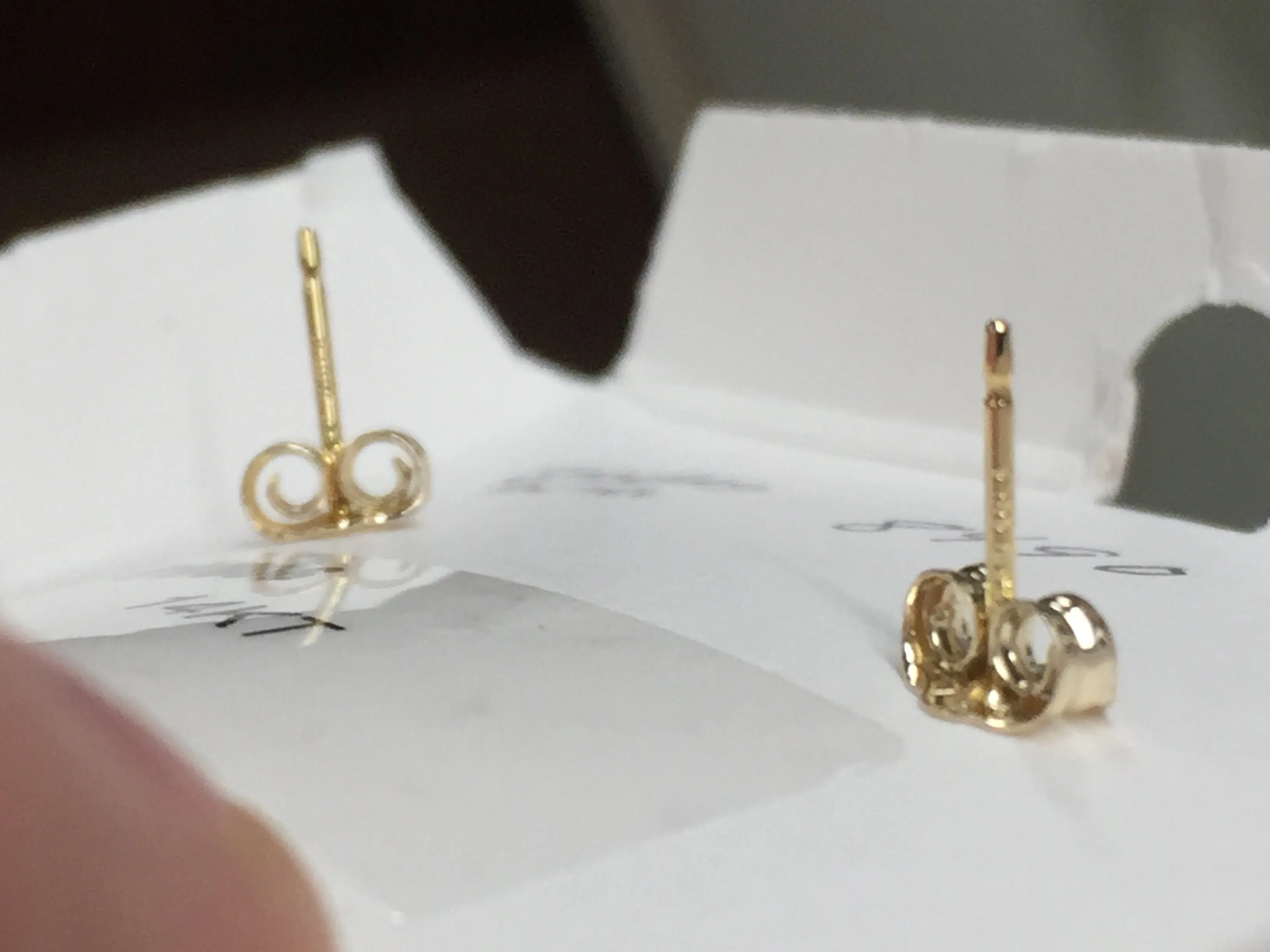 14K Gold Smokey Quartz Earrings