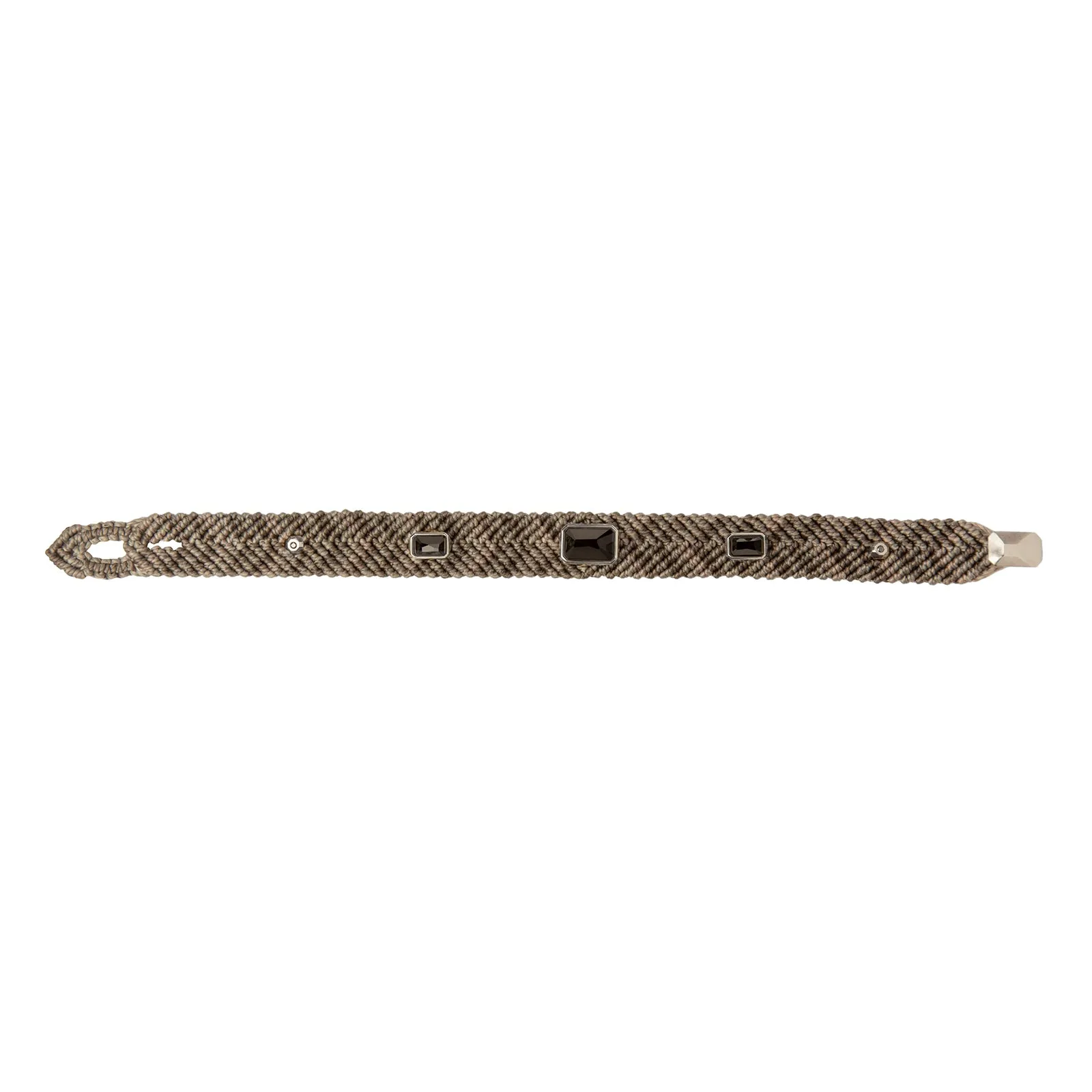 15mm Safari Bracelet - Black Jade