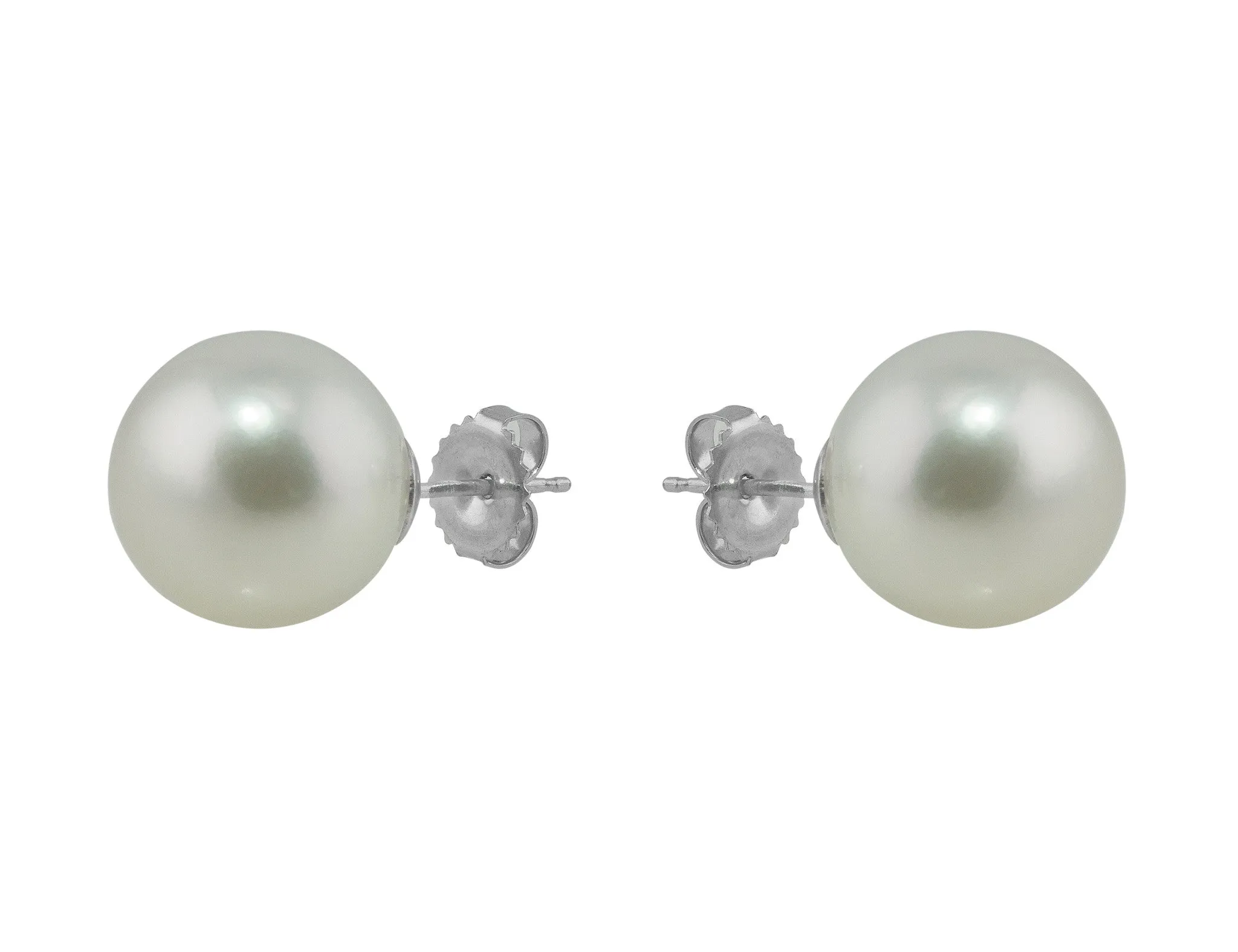 18k White Gold South Sea Pearl Earrings