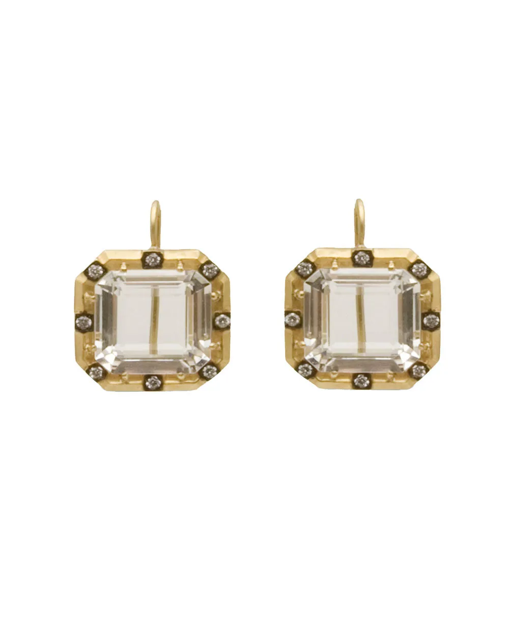 18k Yellow Gold Diamond Earrings