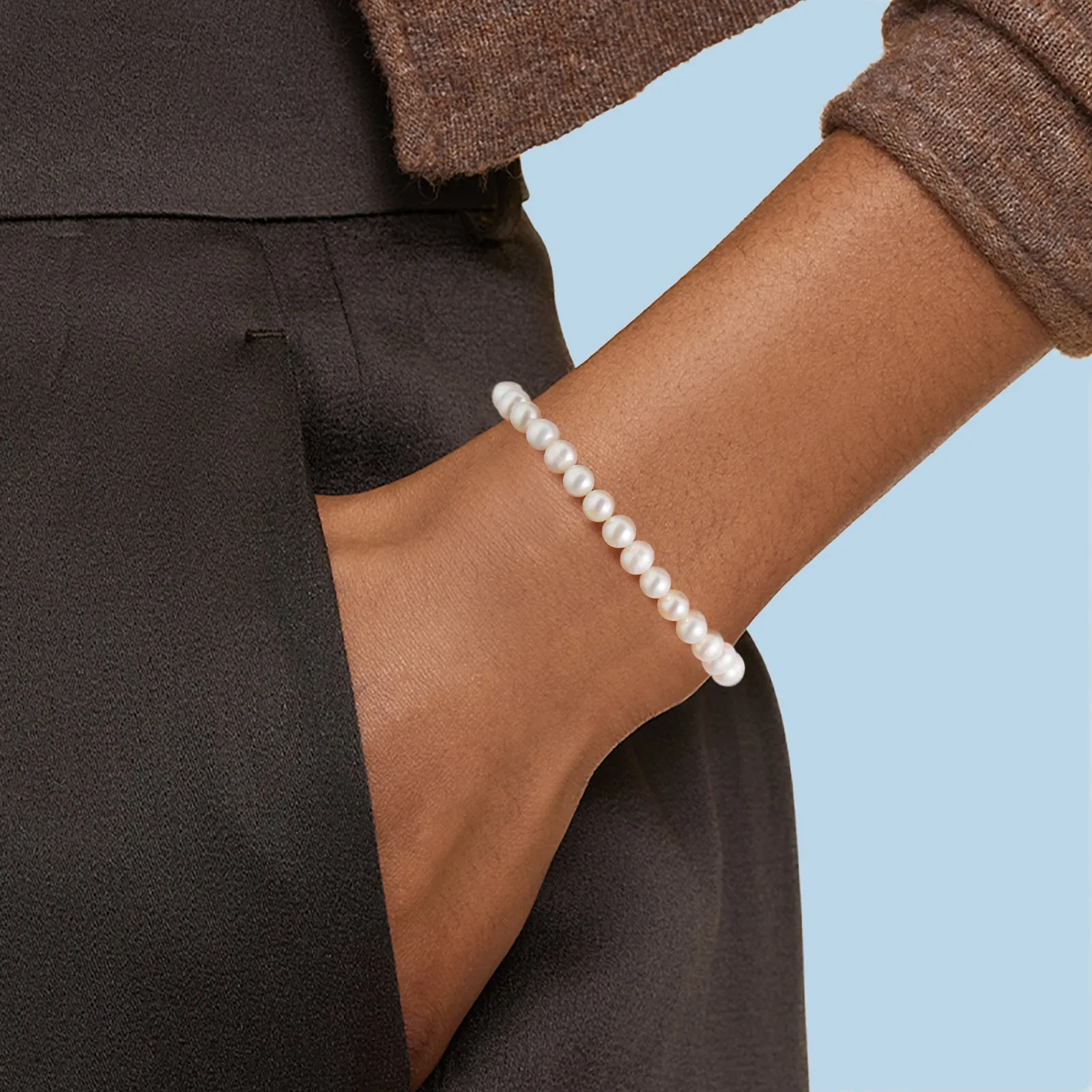 6mm Freshwater Pearl  Bracelet for Women
