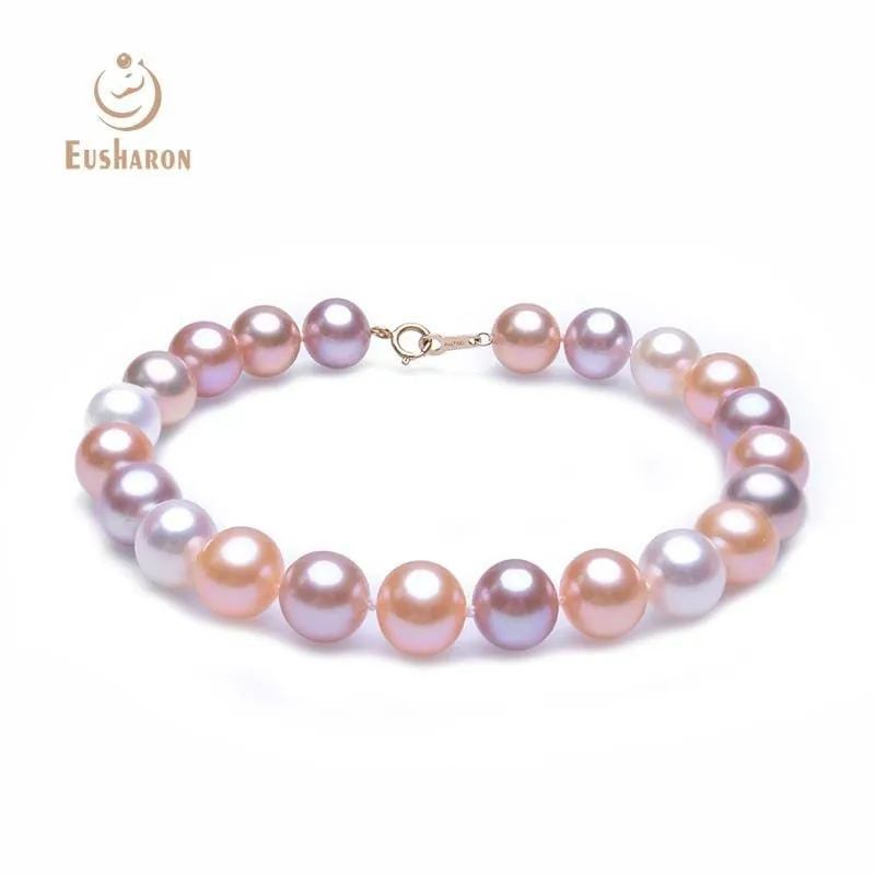 7.5-8mm Mixed Color Round Freshwater Pearl Bracelet