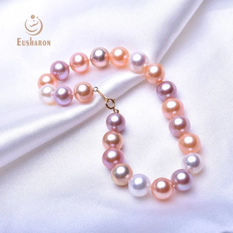 7.5-8mm Mixed Color Round Freshwater Pearl Bracelet