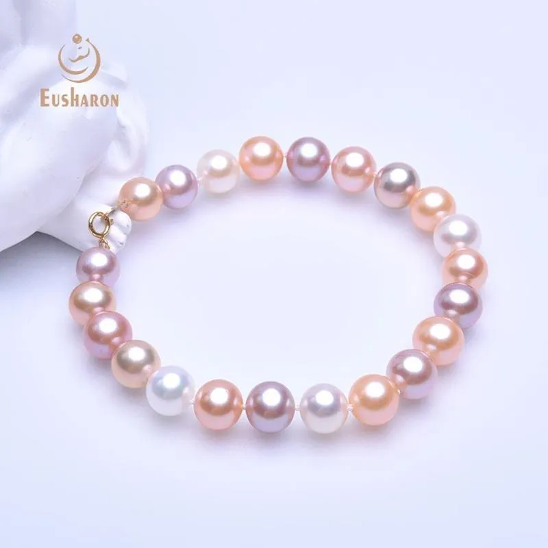 7.5-8mm Mixed Color Round Freshwater Pearl Bracelet