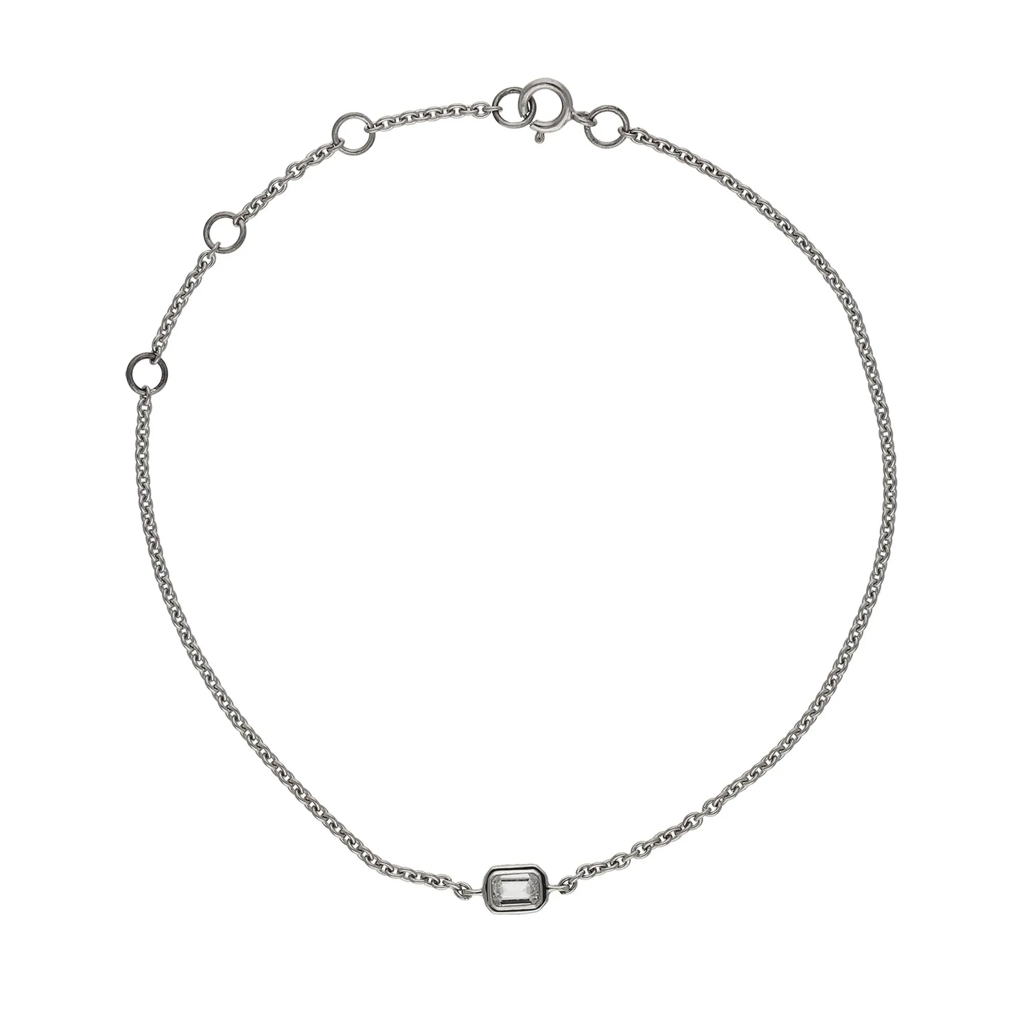 Adele Emerald Solitaire Bracelet