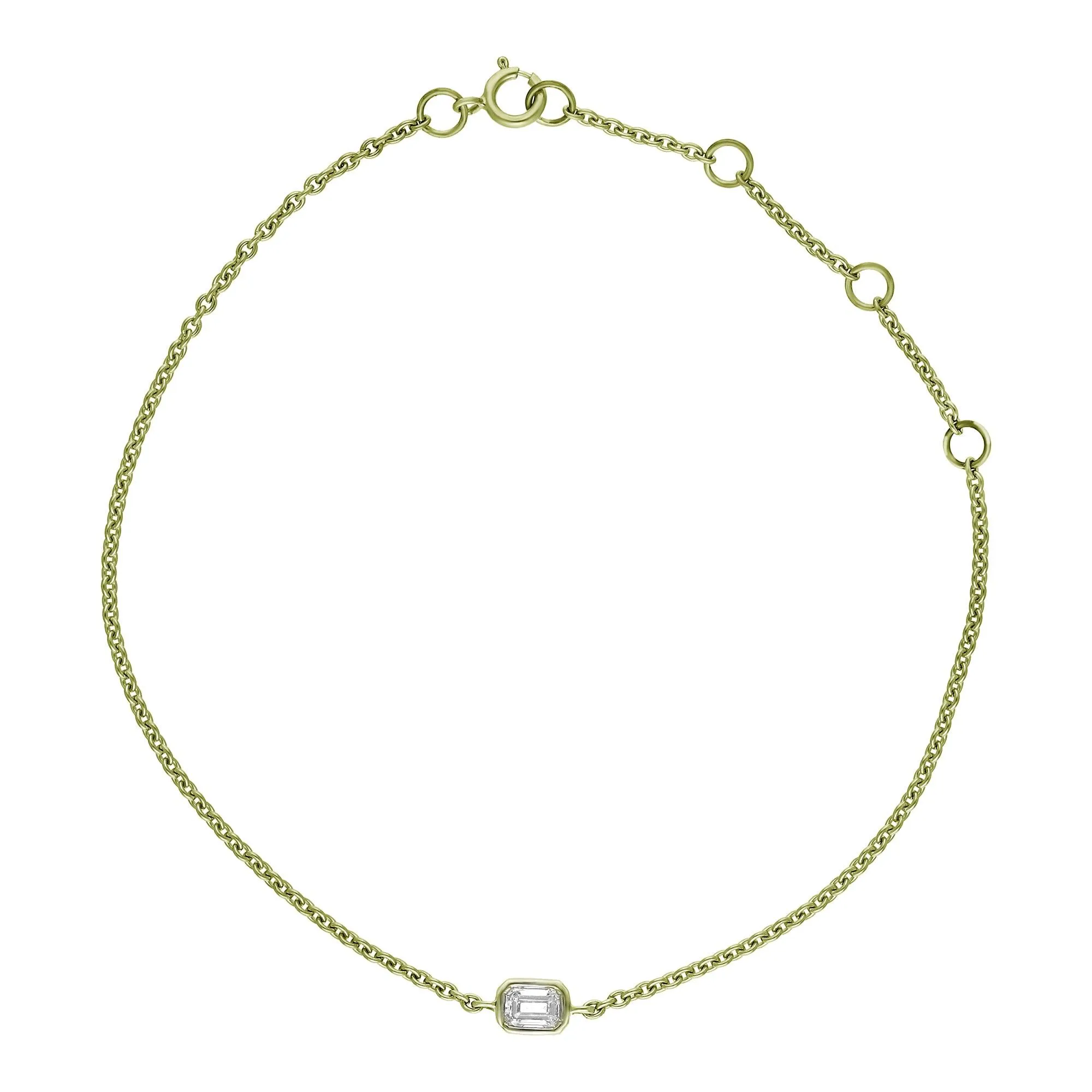 Adele Emerald Solitaire Bracelet