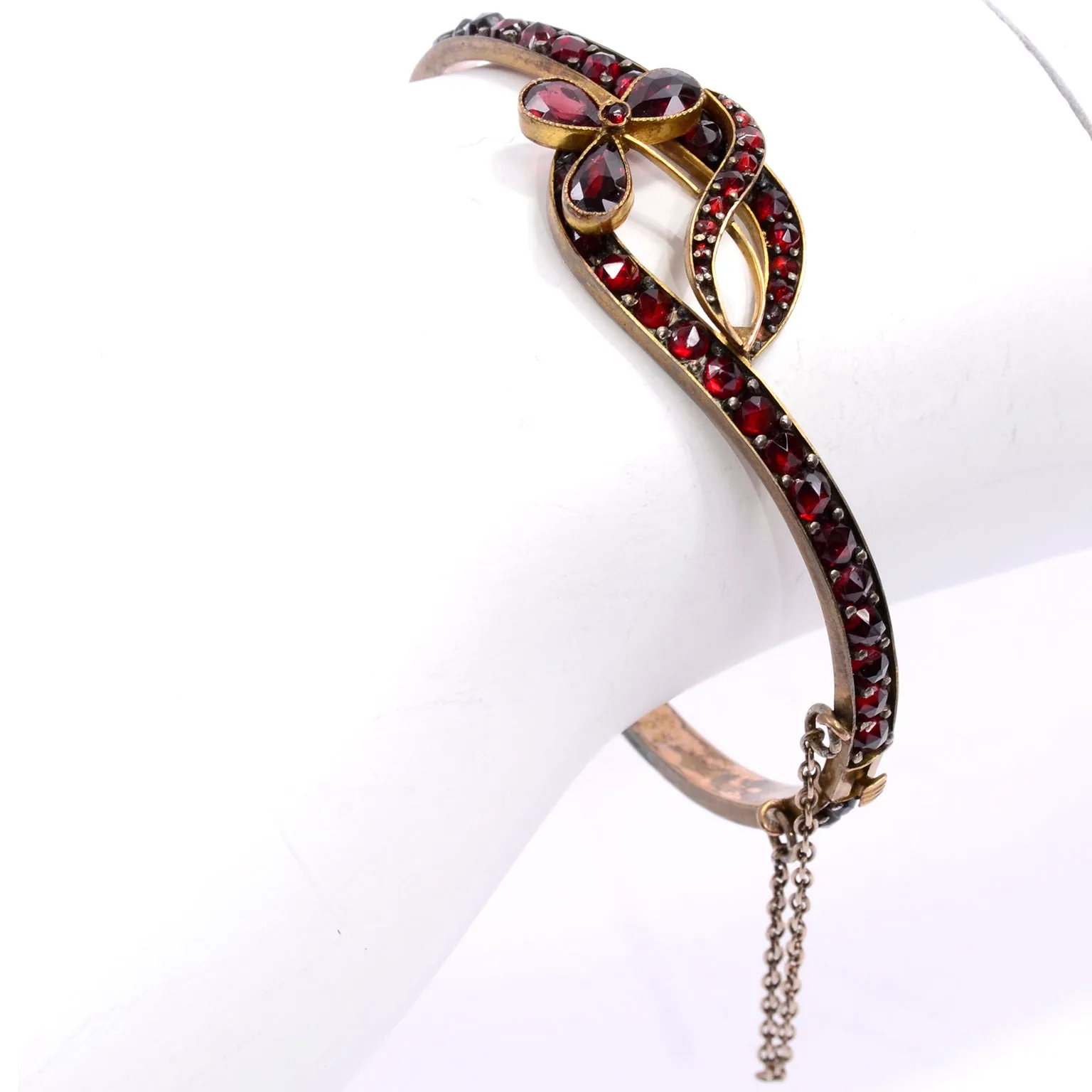 Antique Victorian Bohemian Garnet Red Vintage Bracelet