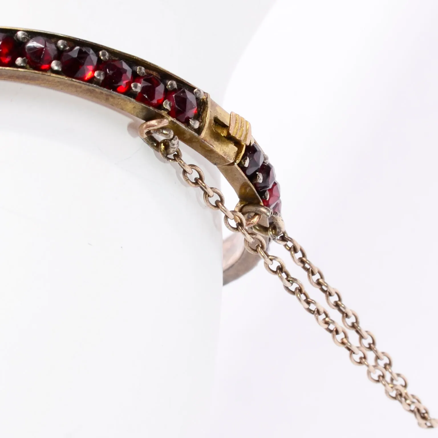 Antique Victorian Bohemian Garnet Red Vintage Bracelet