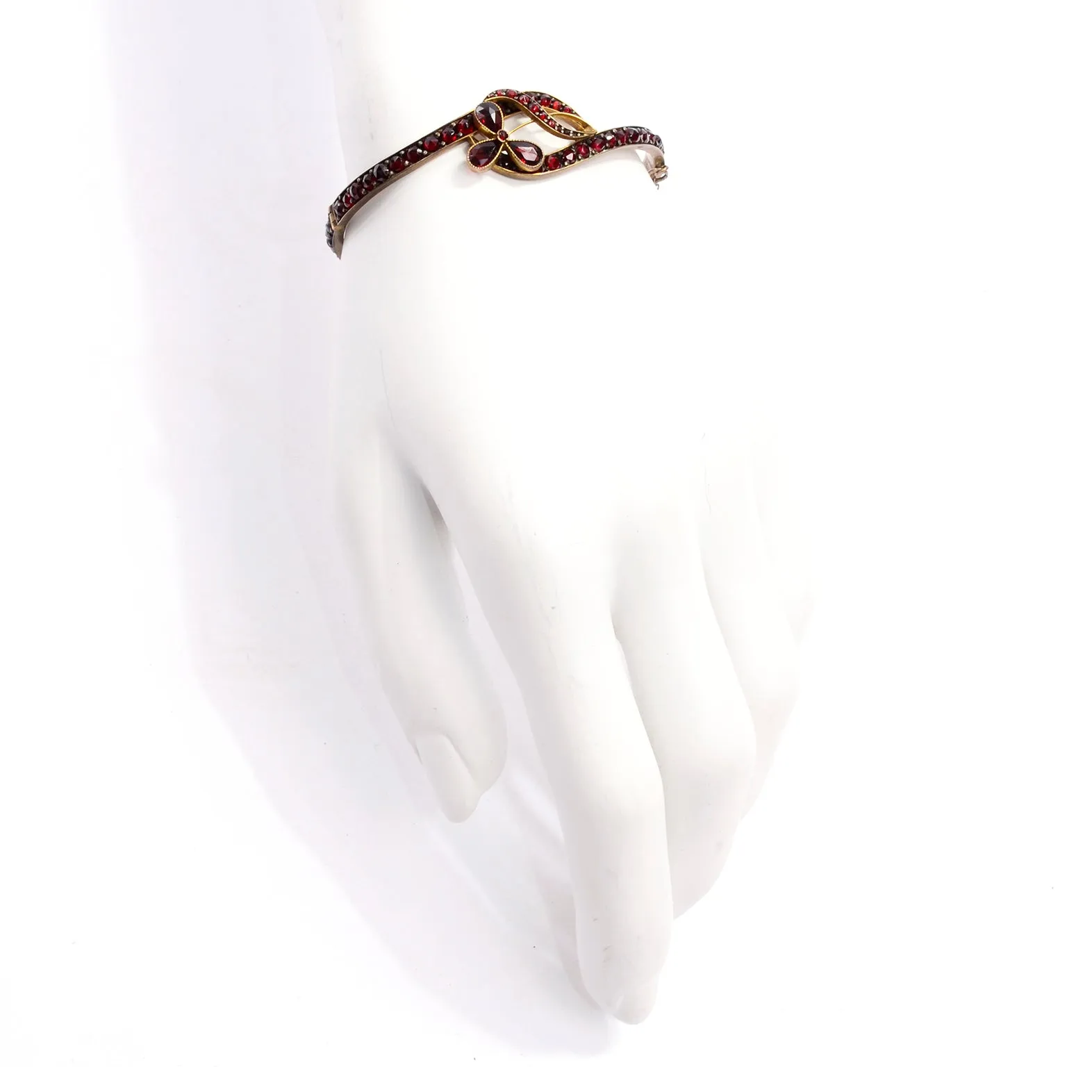 Antique Victorian Bohemian Garnet Red Vintage Bracelet
