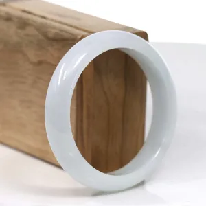 Baikalla Classic Lavender Natural Jadeite Jade Bangle ( 57.28 mm ) #T137