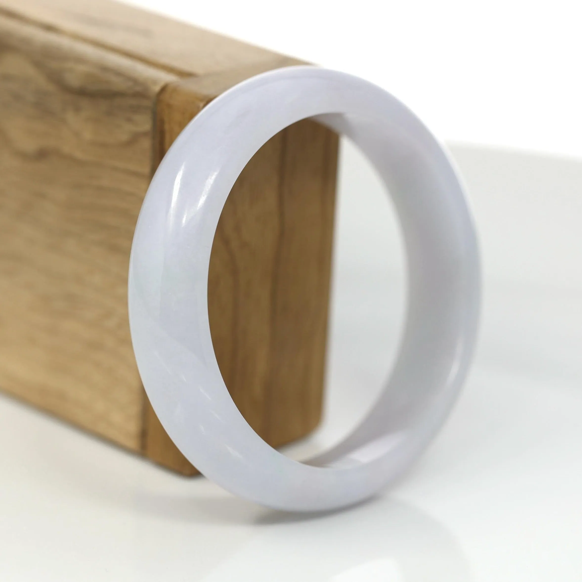 Baikalla Classic Lavender Natural Jadeite Jade Bangle ( 57.94 mm ) #378