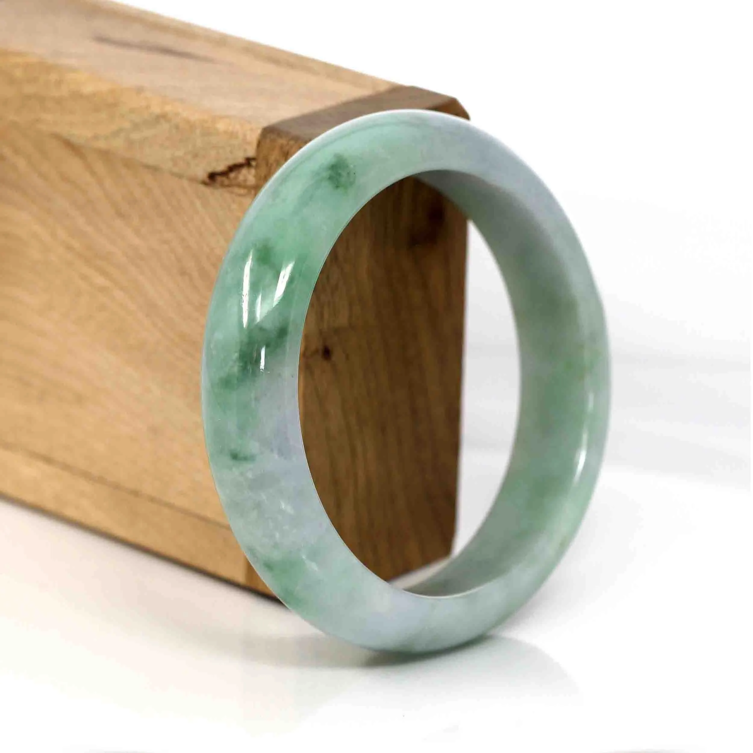 Baikalla Classic Real Jade Jadeite Bangle Bracelet ( 56.85 mm )#351
