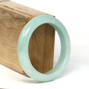 Baikalla Natural Burmese Apple Green Jadeite Jade Bangle Bracelet (55.69mm) #T299