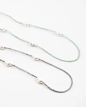 Bead Necklace with Pearls