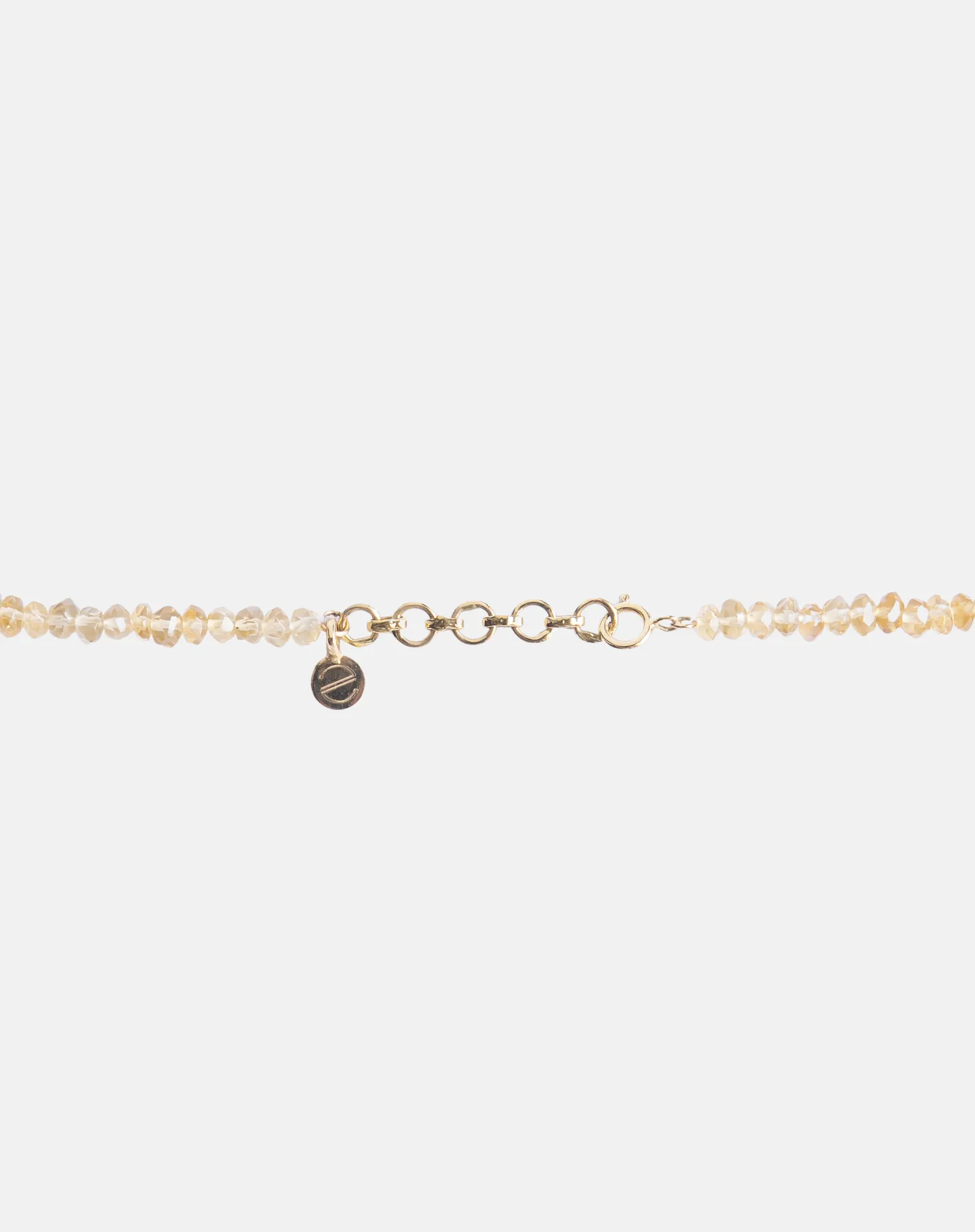 Beaded Topaz Necklace, Scorpio