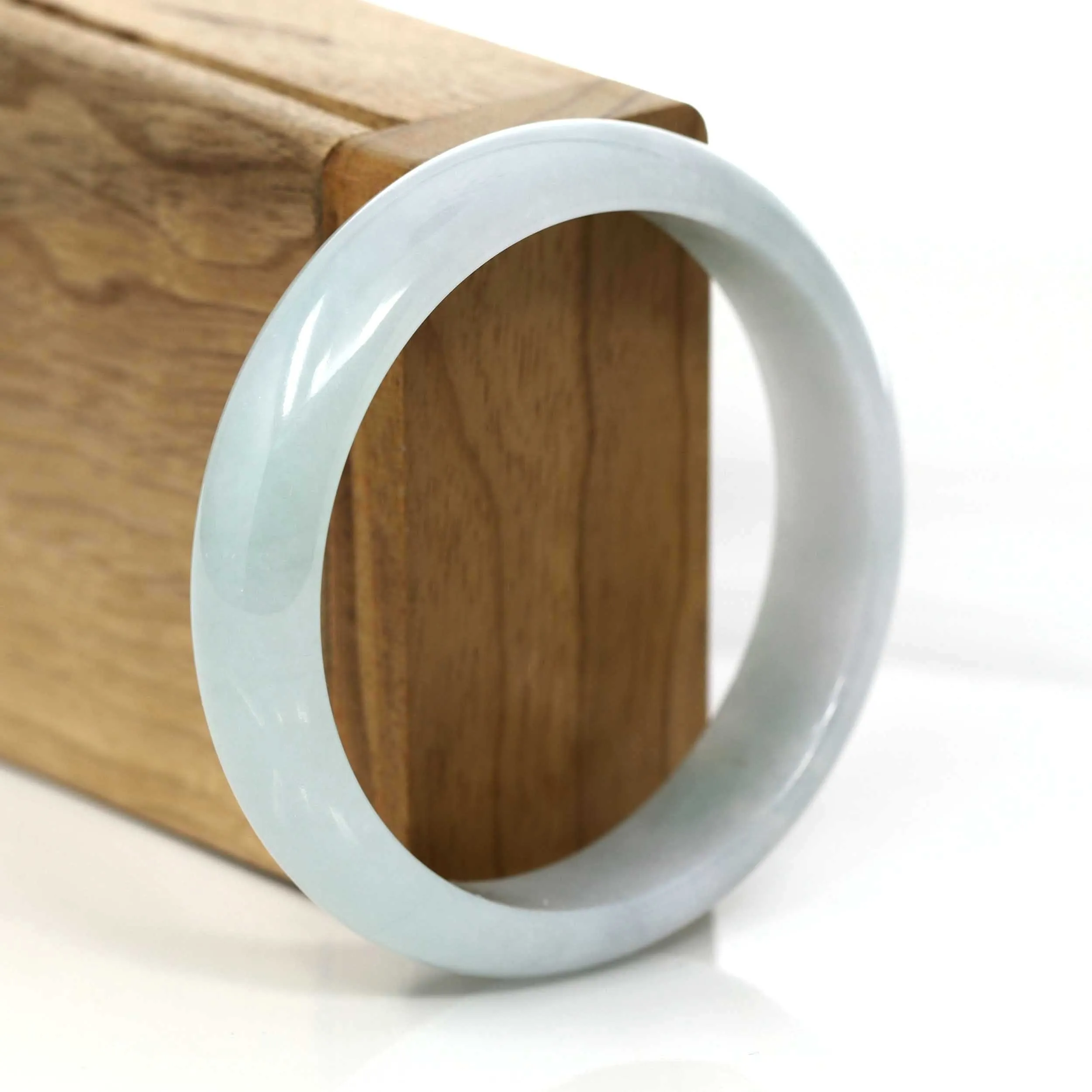 Blue- Green Genuine Burmese Jadeite Jade Bangle Bracelet (57.90 mm) #363
