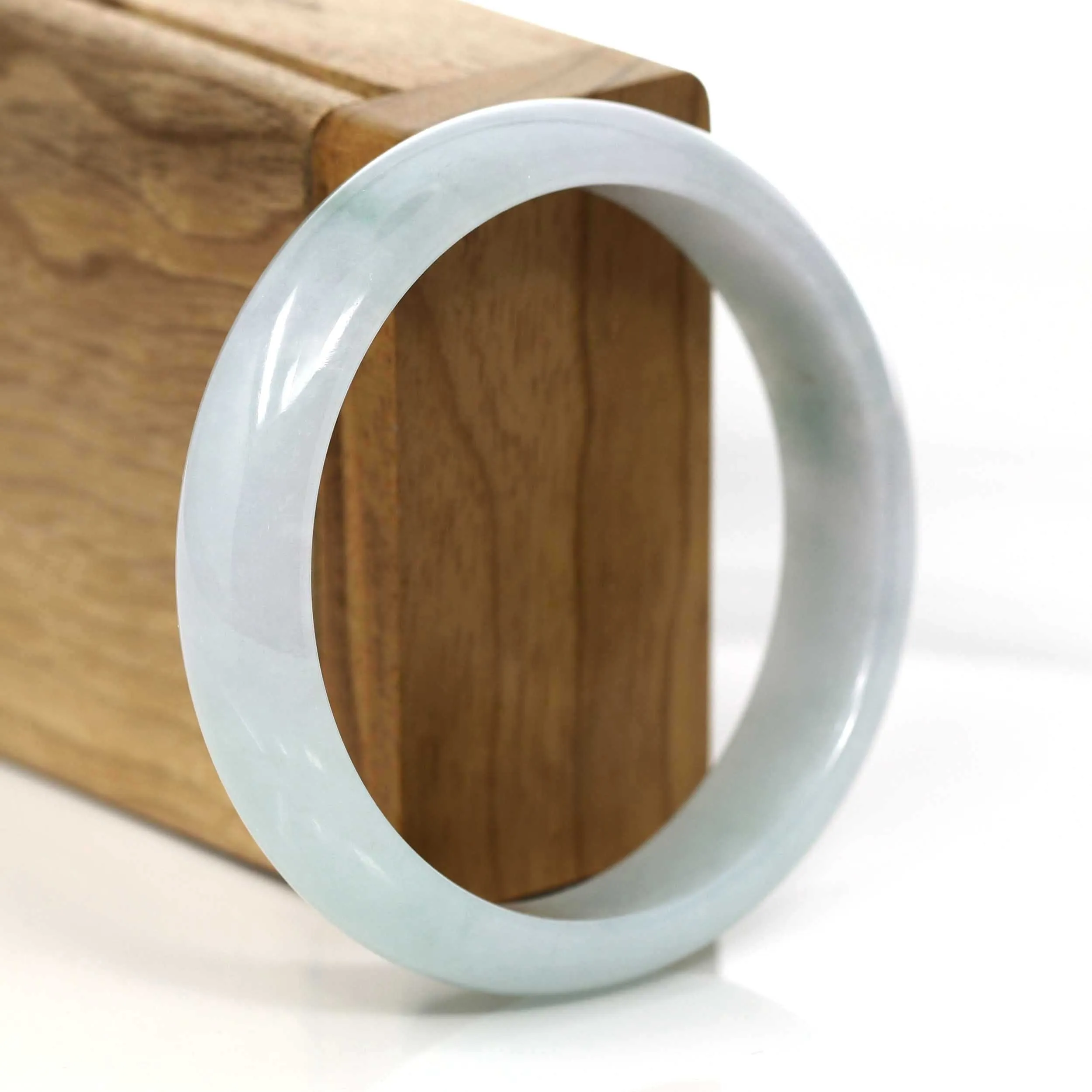 Blue- Green Genuine Burmese Jadeite Jade Bangle Bracelet (57.90 mm) #363