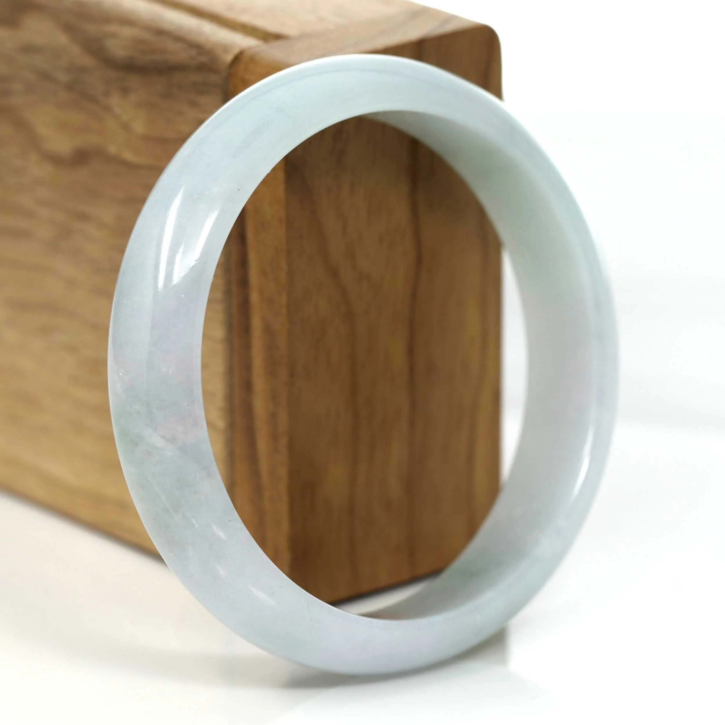 Blue- Green Genuine Burmese Jadeite Jade Bangle Bracelet (57.90 mm) #363