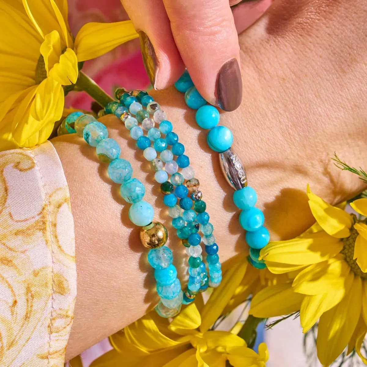 Blue Jade | .925 Sterling Silver | Gemstone Wrap