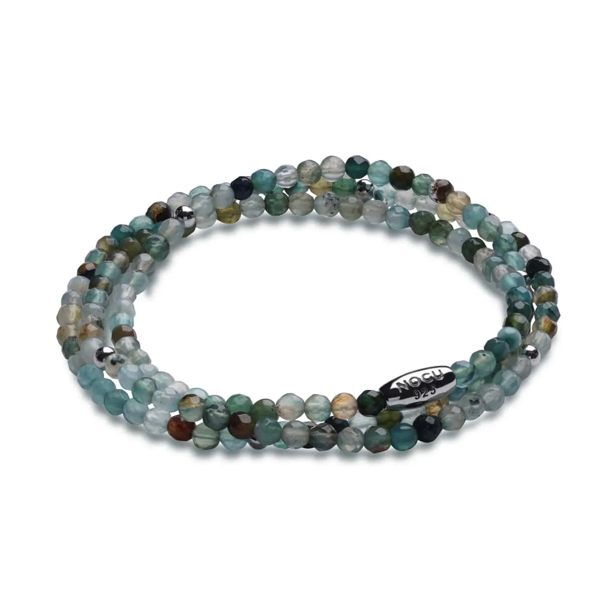Blue Jade | .925 Sterling Silver | Gemstone Wrap