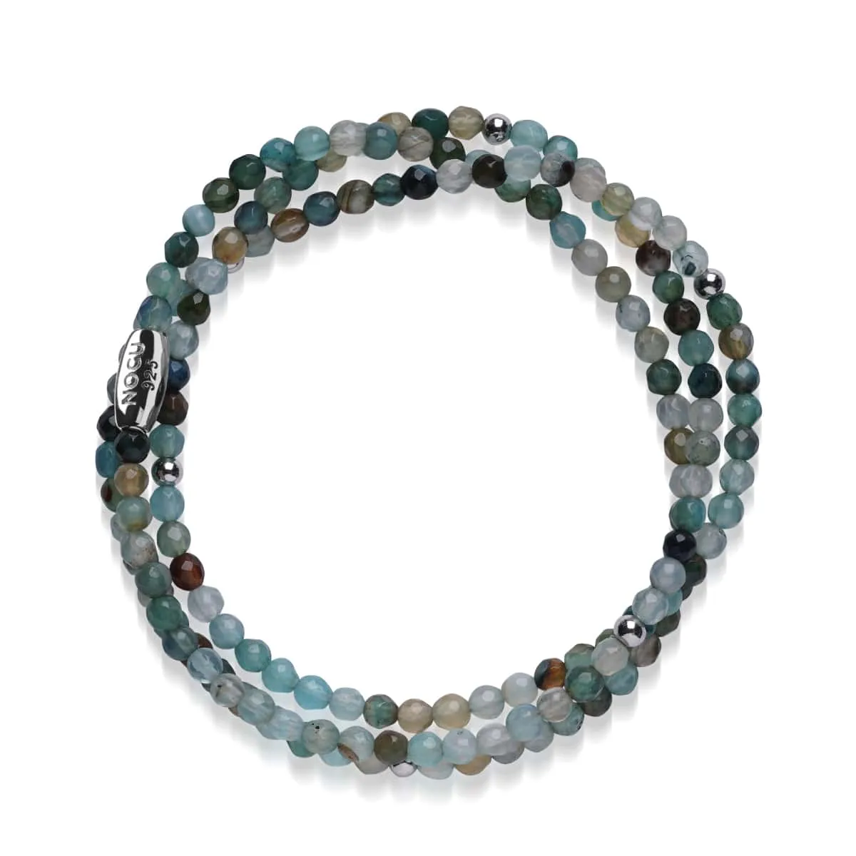 Blue Jade | .925 Sterling Silver | Gemstone Wrap