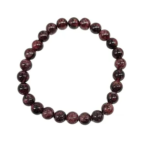 Bracelet -Garnet -8mm
