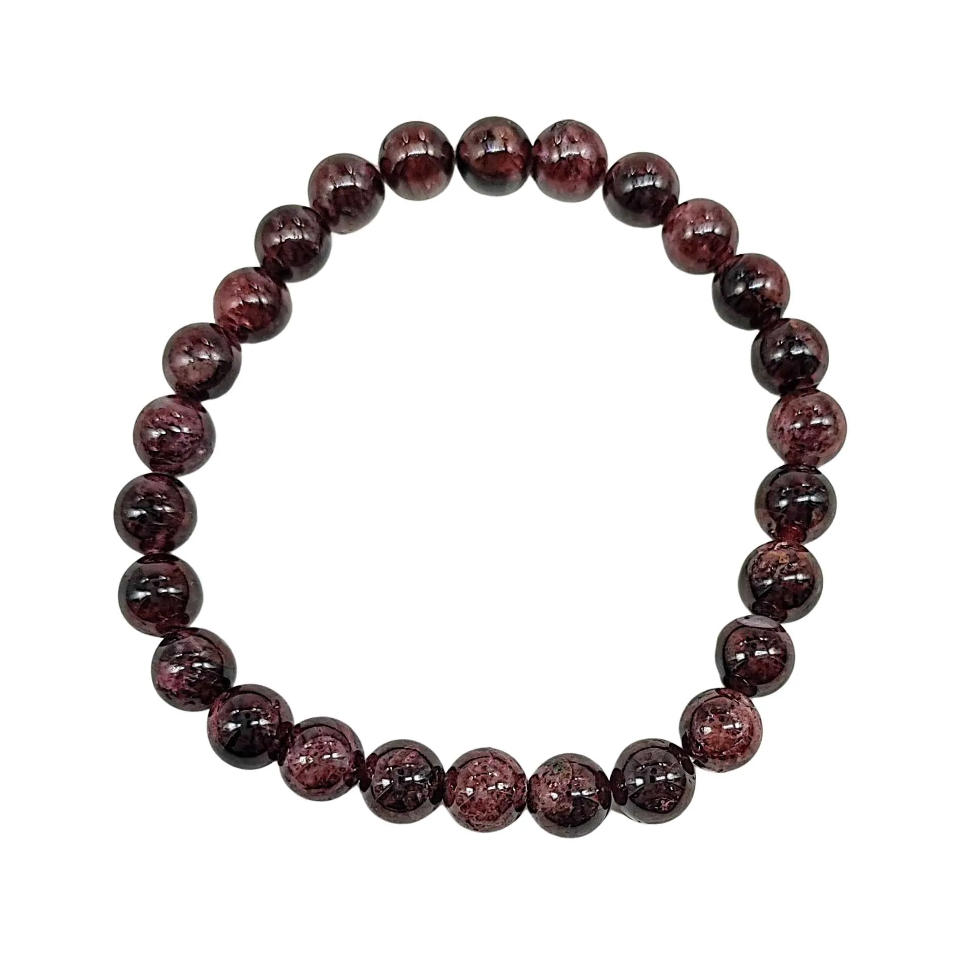 Bracelet -Garnet -8mm