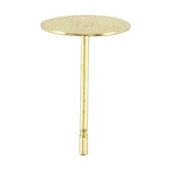 Brass Earring Stud Finding- Pkg/50