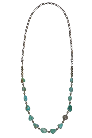 Breathe Deep Chunky Turquoise Necklace