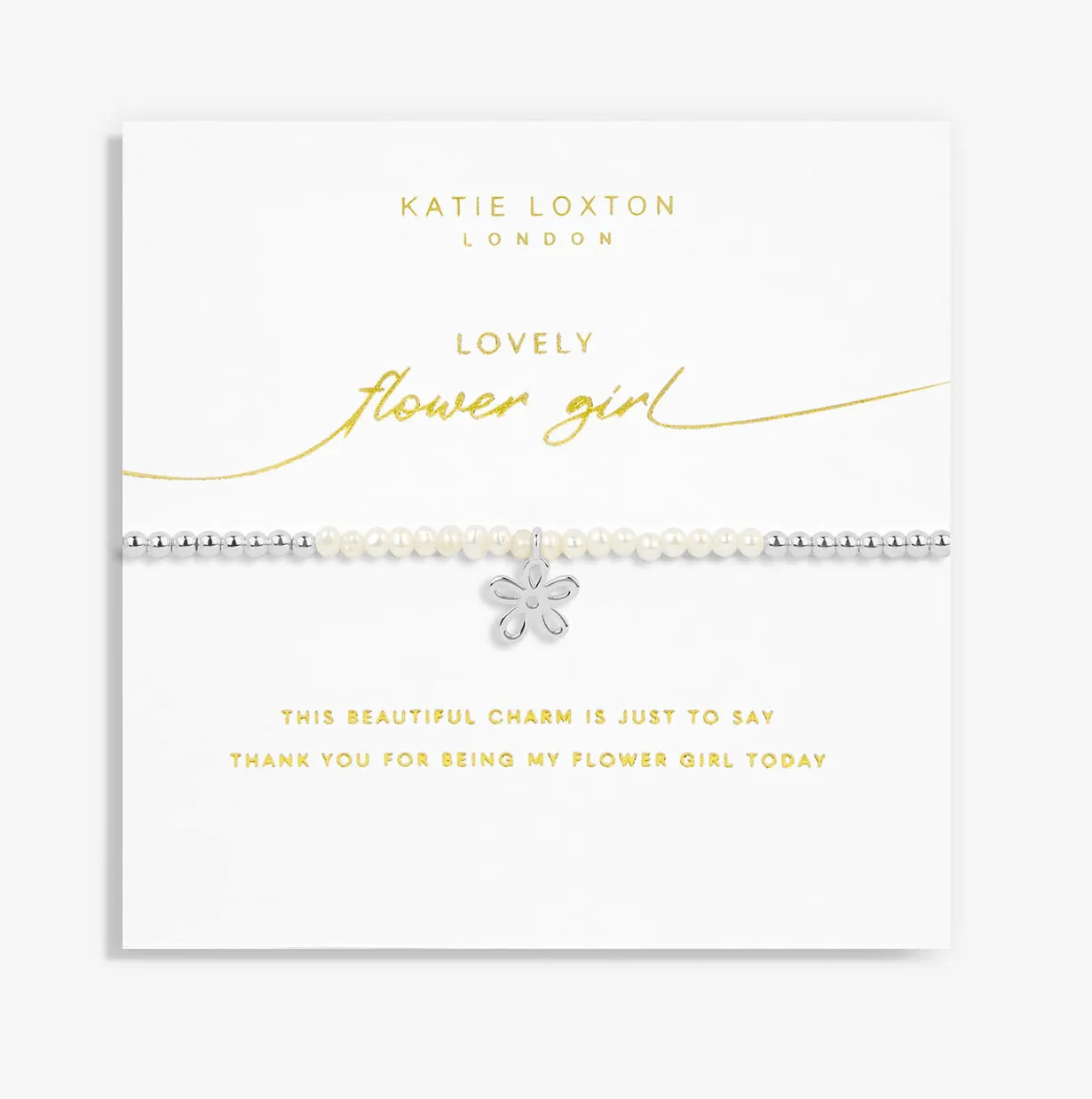 Bridal Pearl "Lovely Flower Girl" Bracelet