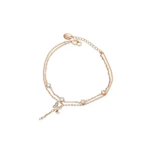 Butterfly Cubic Zirconia  Bracelet