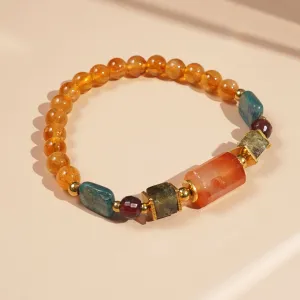 Carnelian, Garnet, Kyanite, and Citrine
