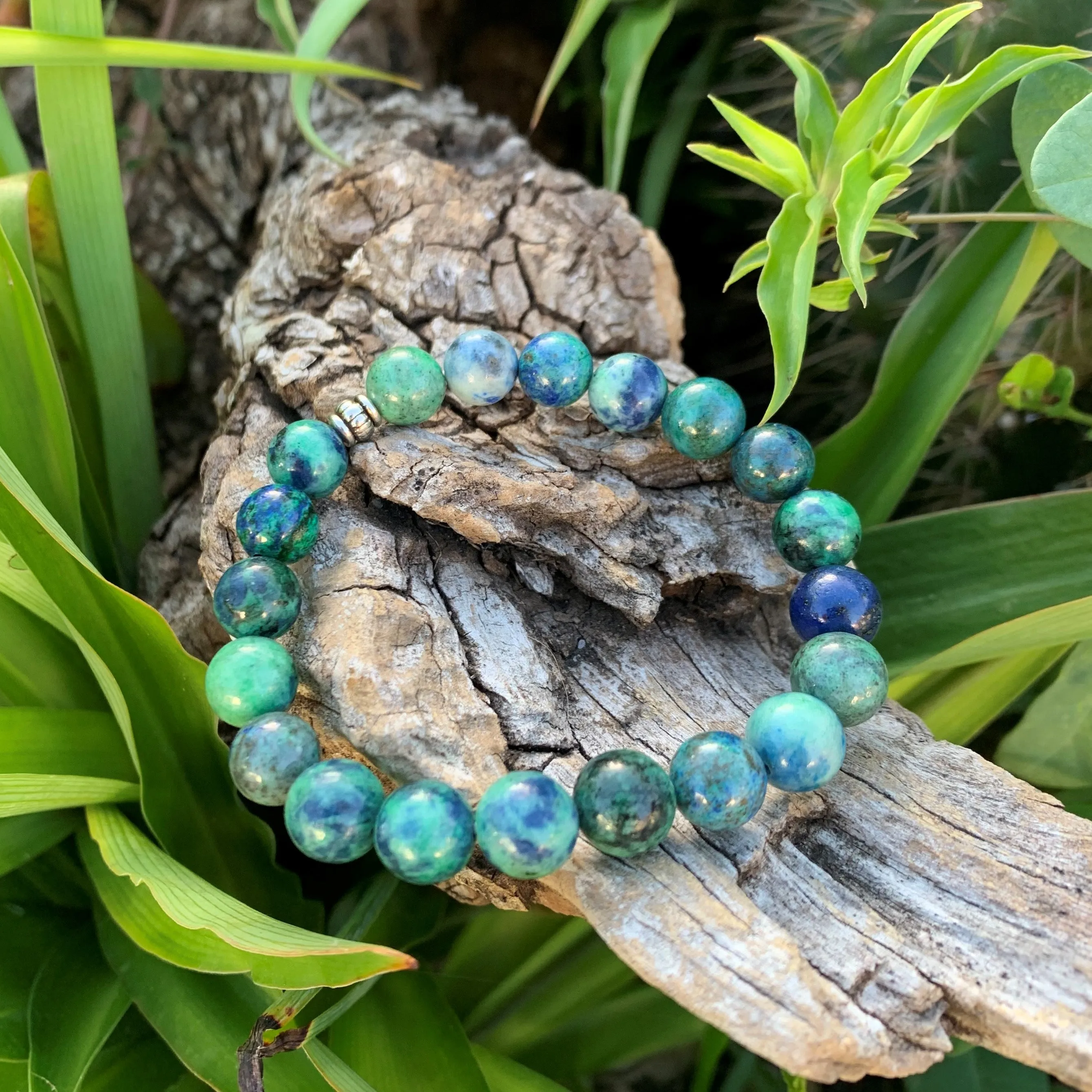 Chrysocolla bracelet, symbol of self-expression