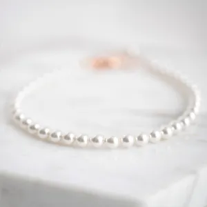 Classic White Pearl Bracelet