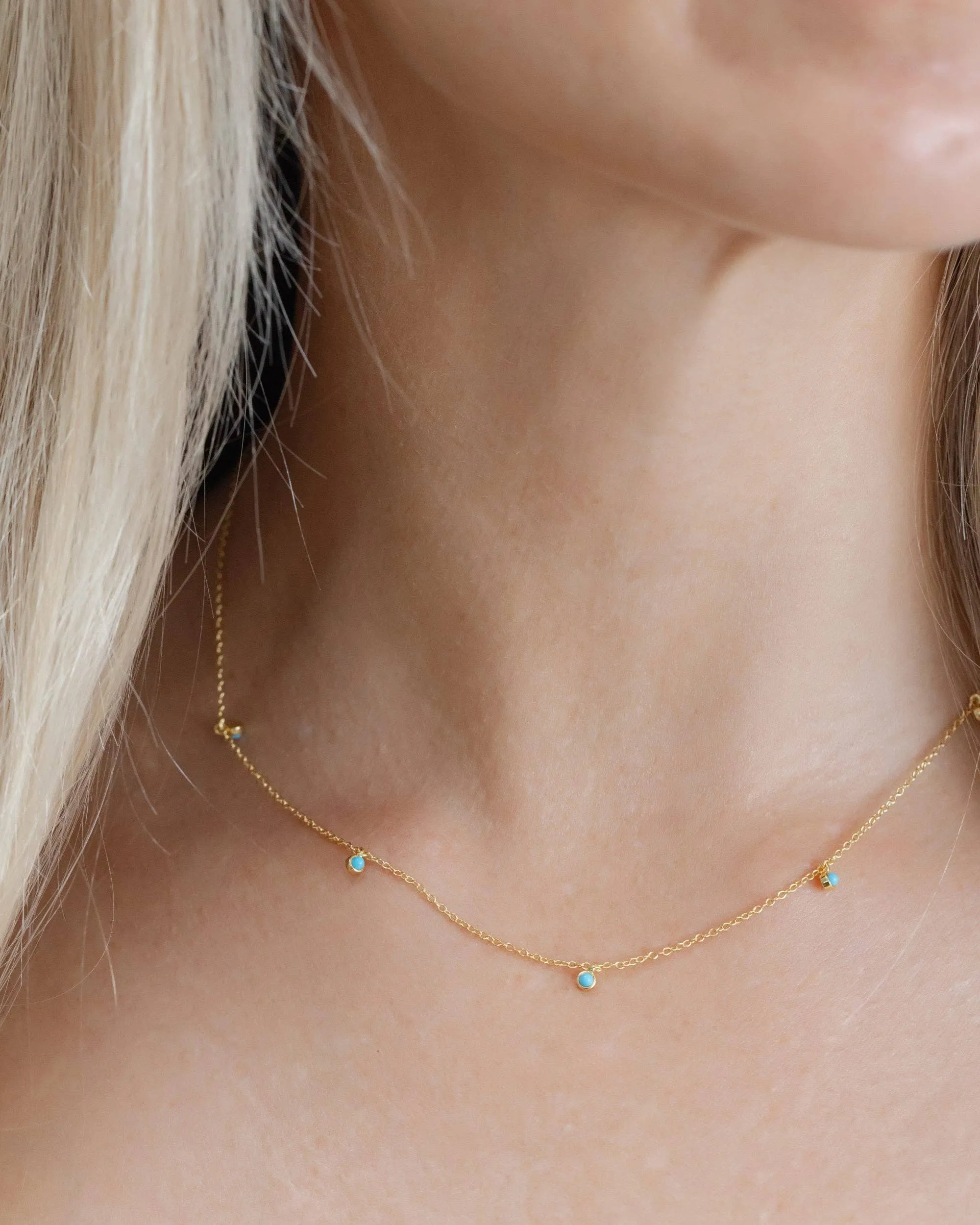 Coast and Cove - Turquoise Satellite Necklace