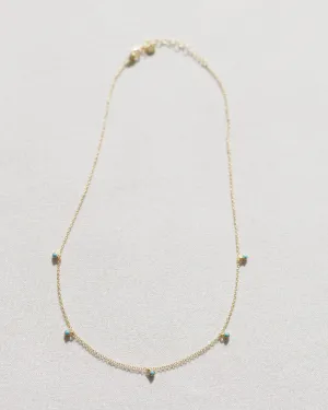 Coast and Cove - Turquoise Satellite Necklace