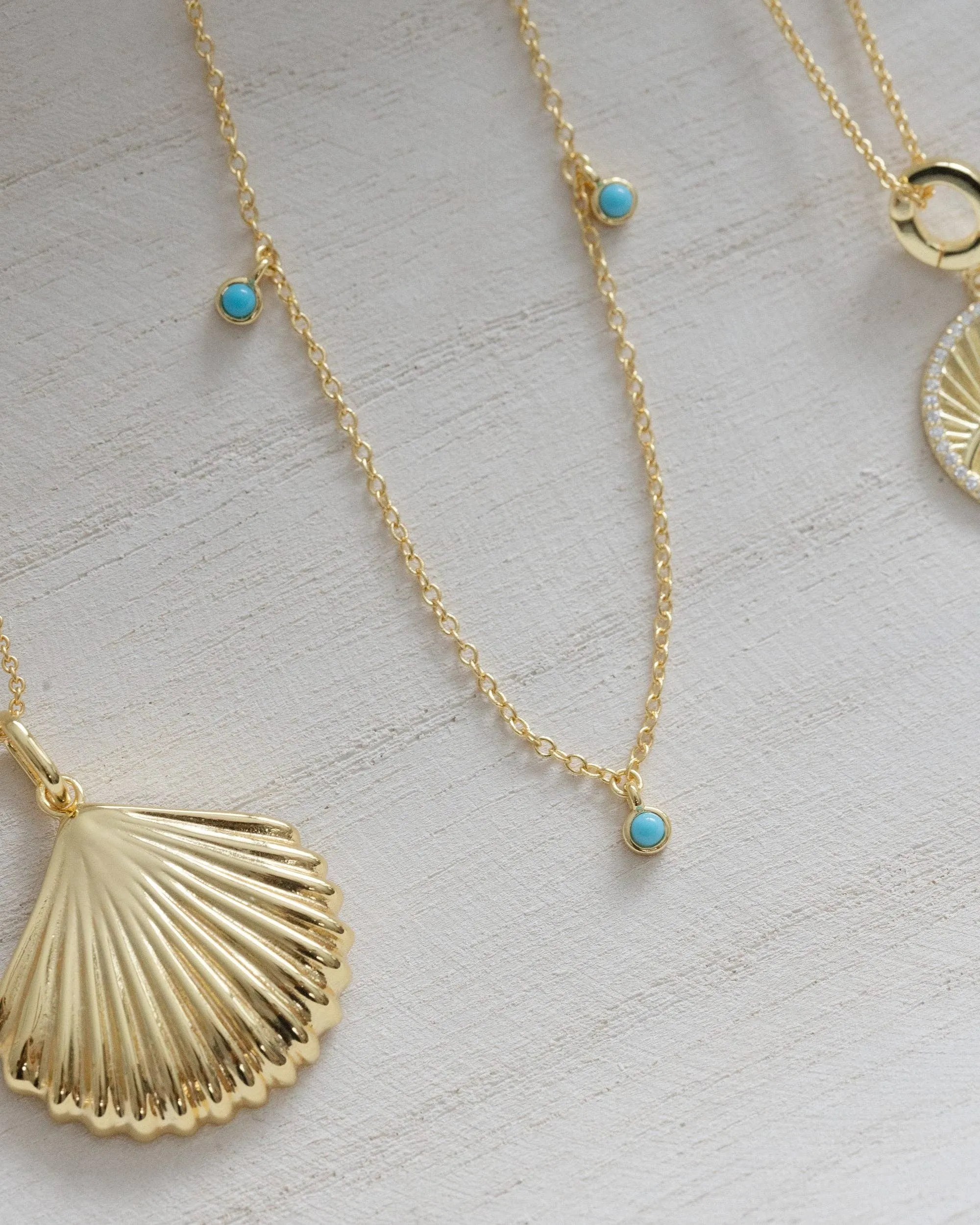 Coast and Cove - Turquoise Satellite Necklace