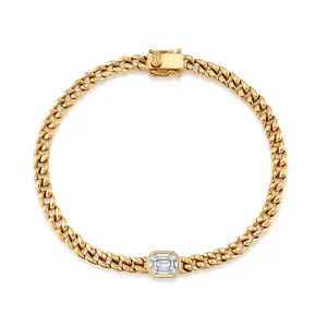 Curb Link Diamond Bracelet
