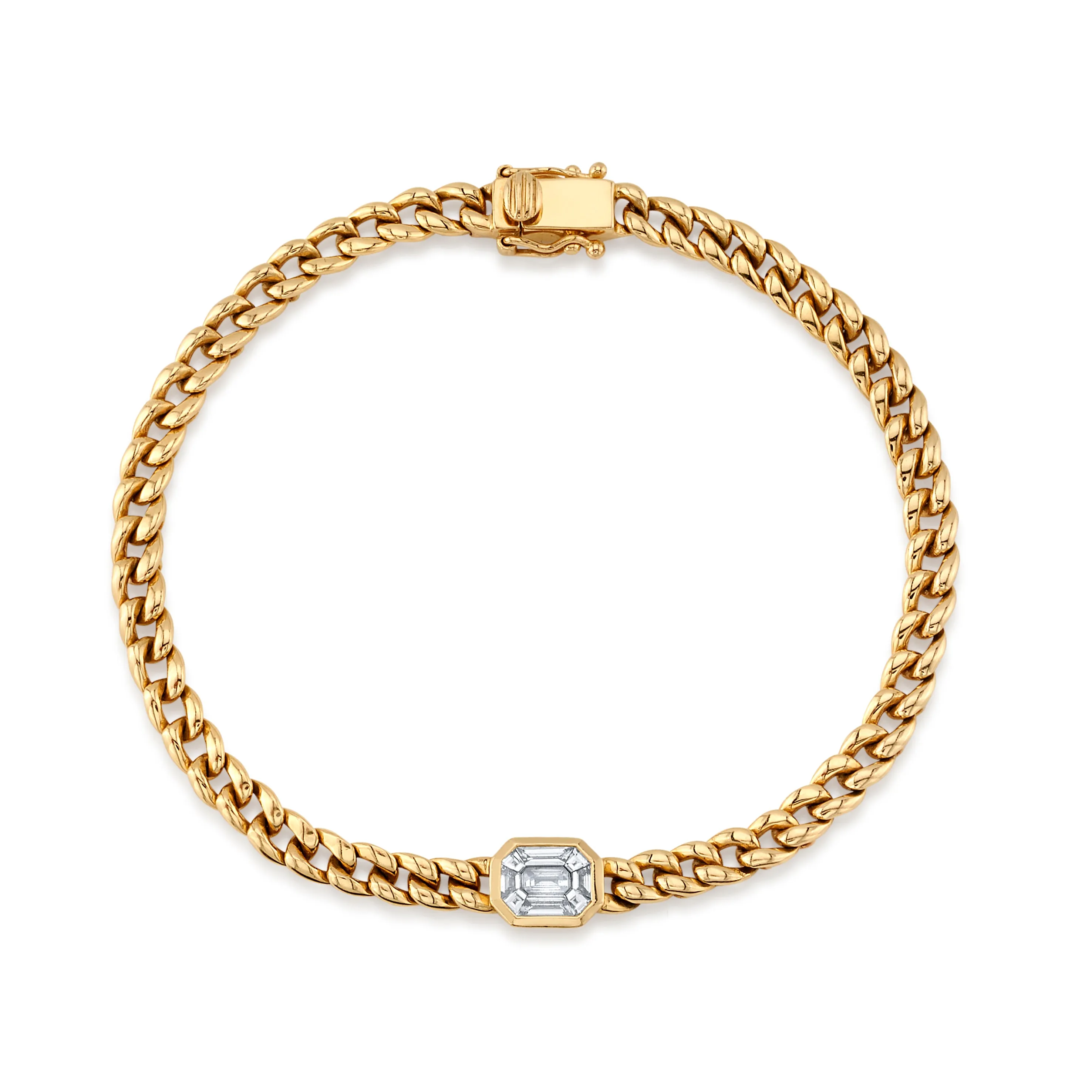 Curb Link Diamond Bracelet