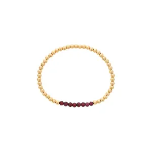 Dee Berkley Shine Bright Birthstone Mini Bead Bracelet- January