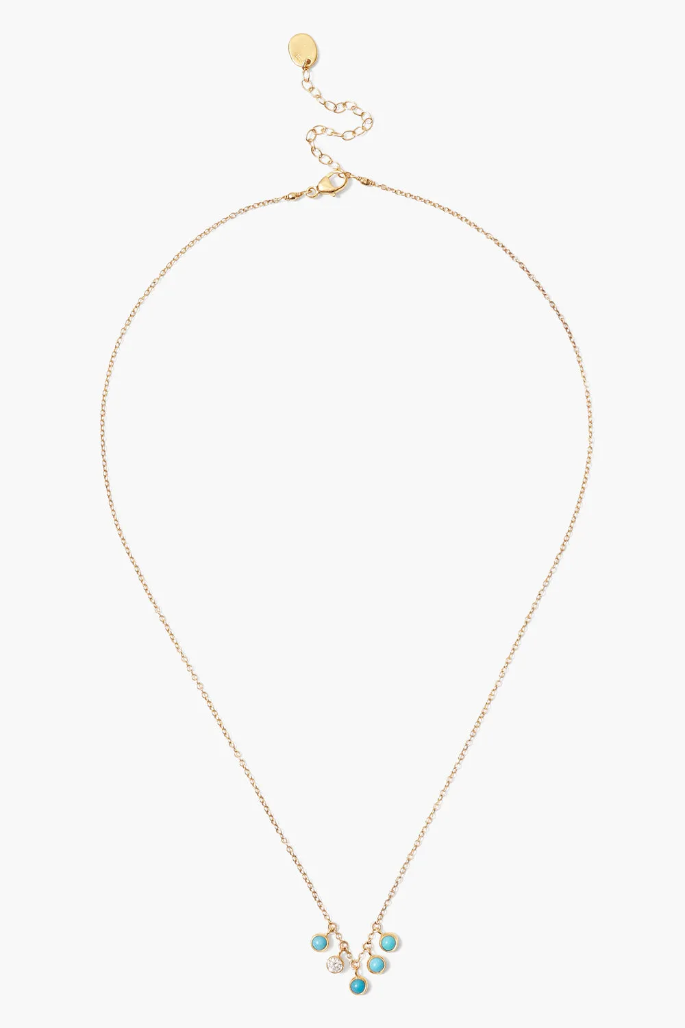 Delilah Charm Necklace Turquoise mix