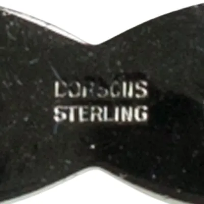 Diamanté & Sterling Twisted Bar Brooch by Dorsons