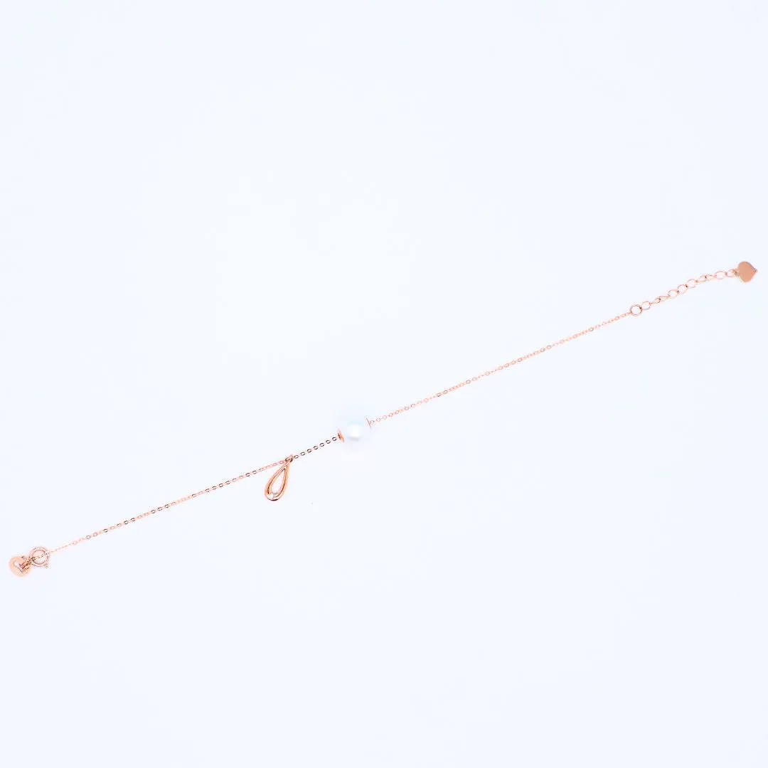 Diamond "droplets" Pearls Bracelet