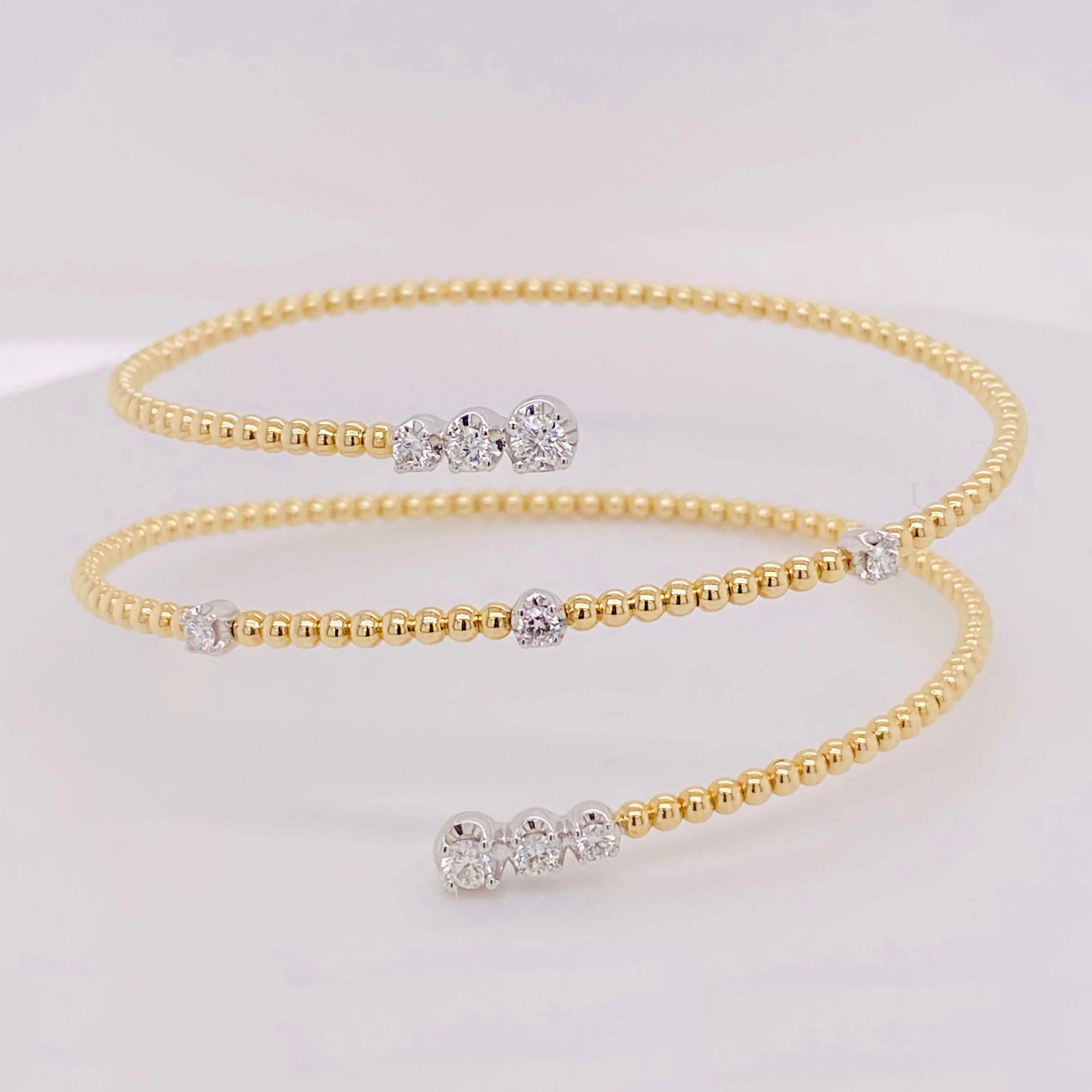 Diamond Wrap Flexible Bracelet