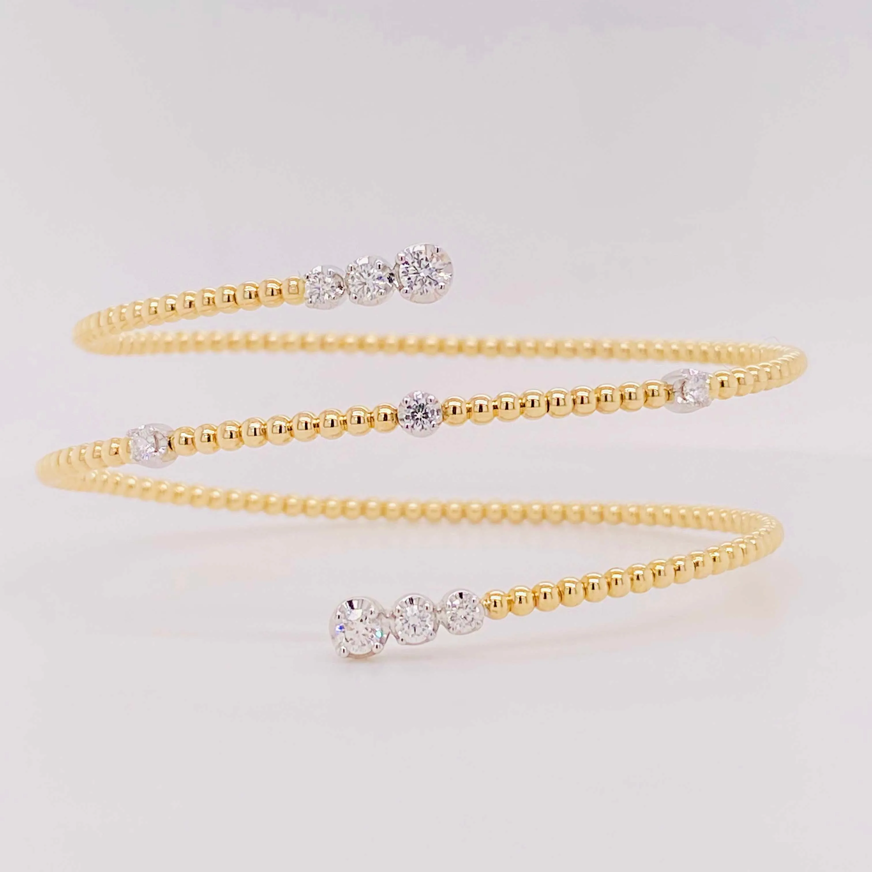 Diamond Wrap Flexible Bracelet