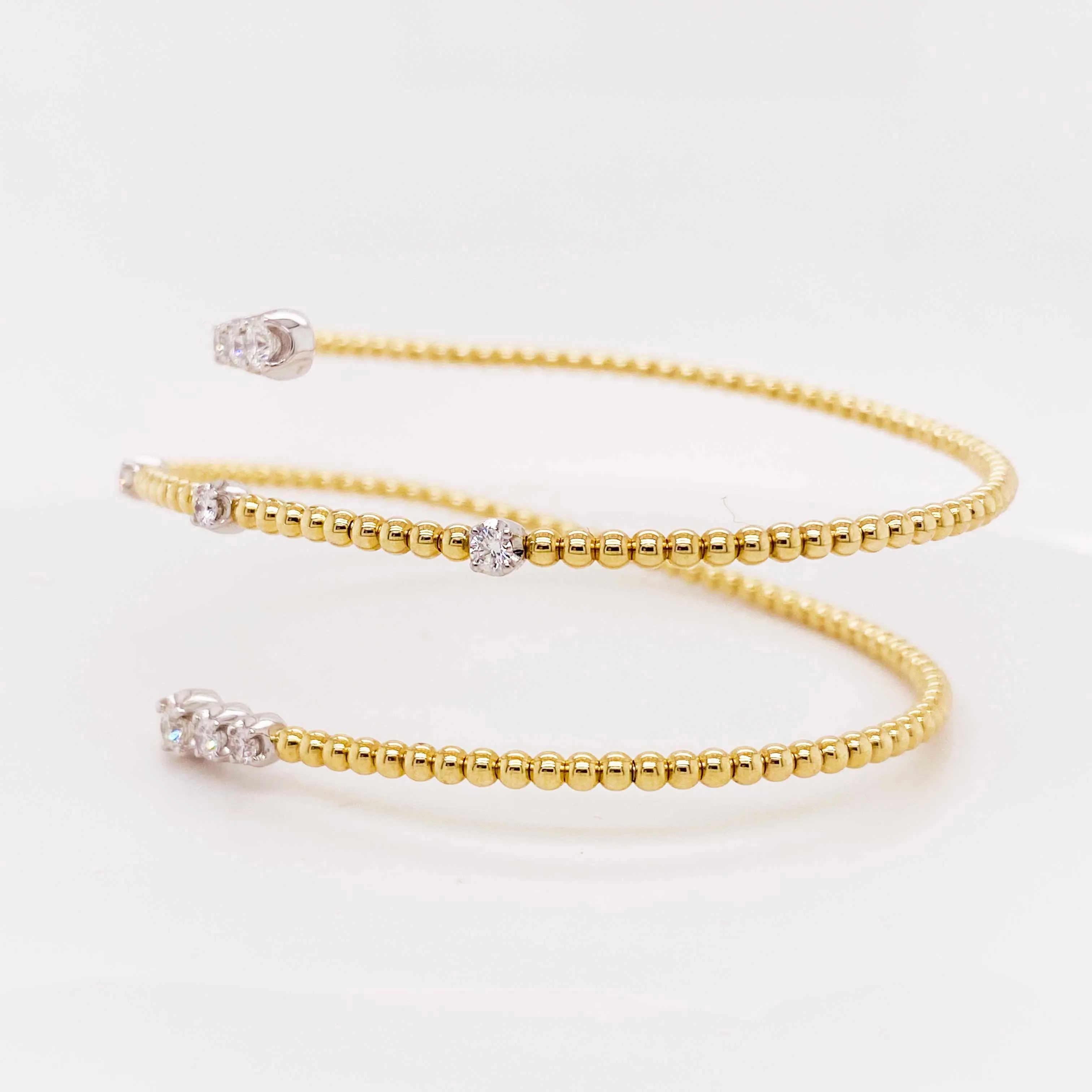 Diamond Wrap Flexible Bracelet