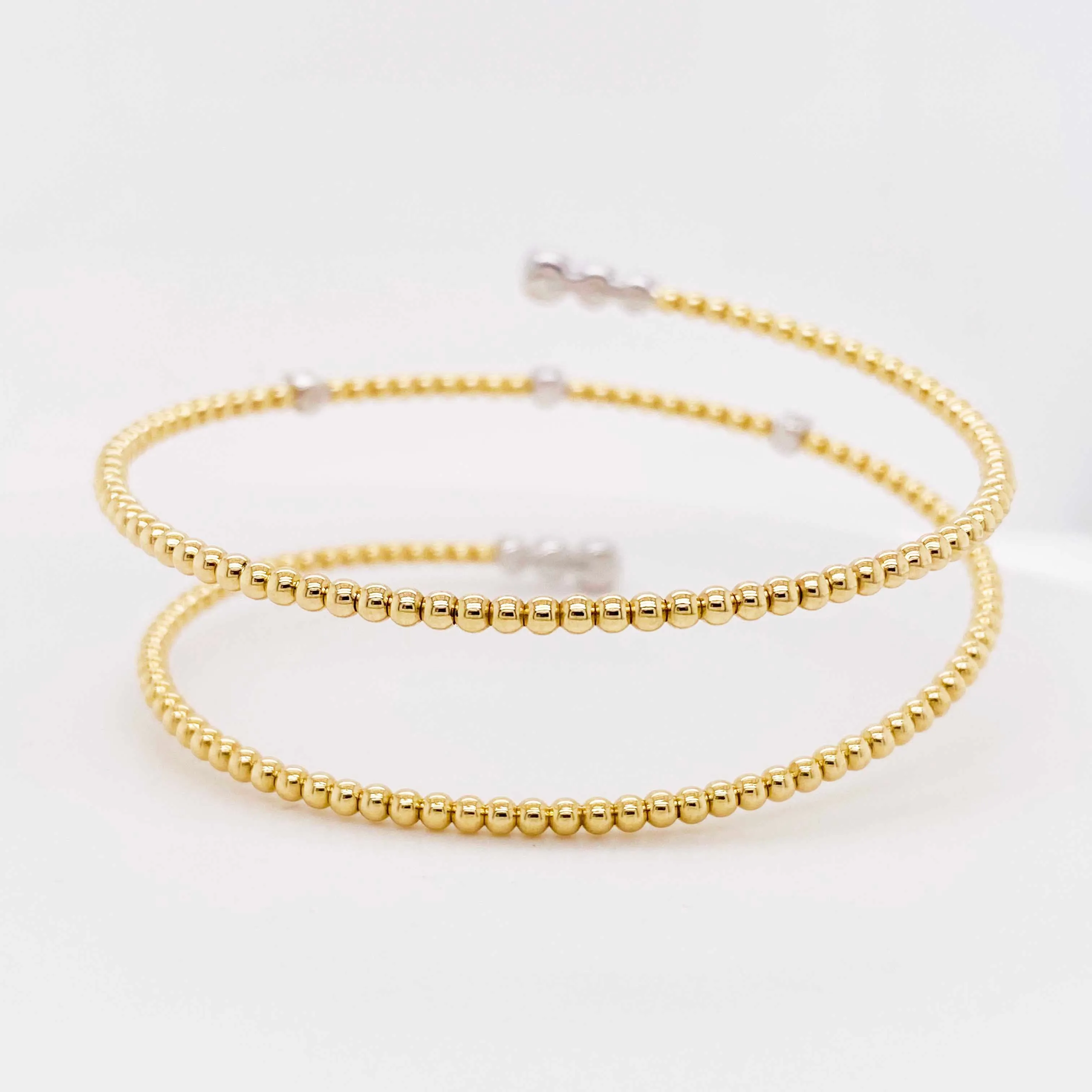 Diamond Wrap Flexible Bracelet