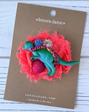 Dino-Mite Barrette in Papaya