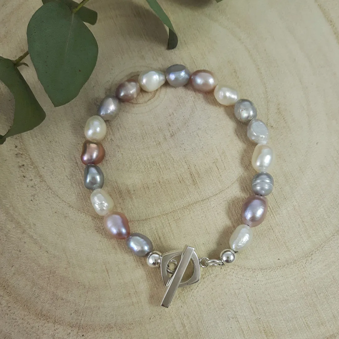 Elenita Multi Keishi Pearl Bracelet