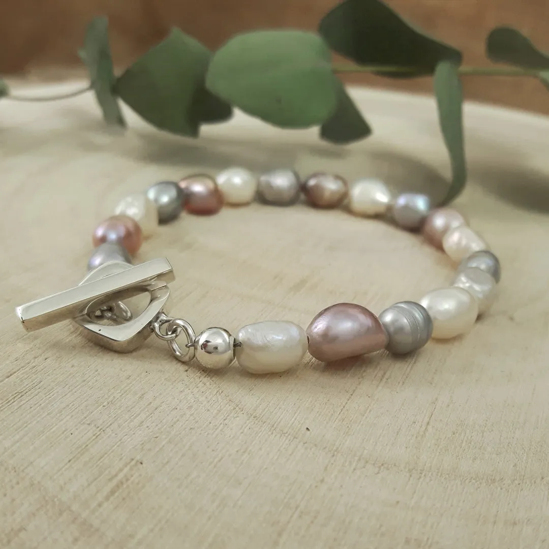 Elenita Multi Keishi Pearl Bracelet